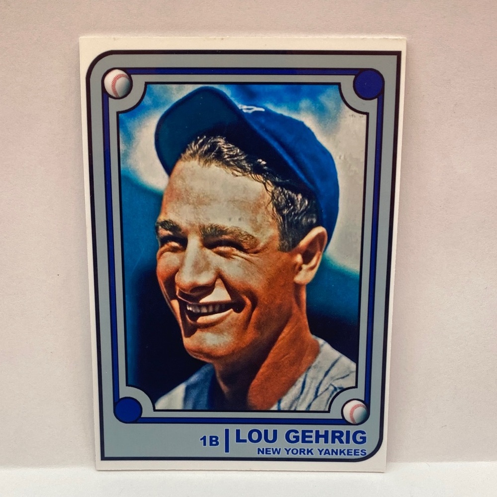 Lou Gehrig Yankees Custom Card (077)